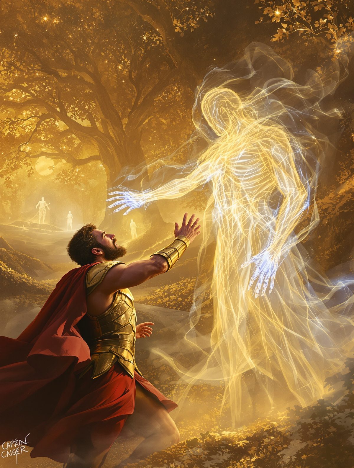 Aeneas Finds His Father's Ghost in Elysium — The Hero's Final Goodbye