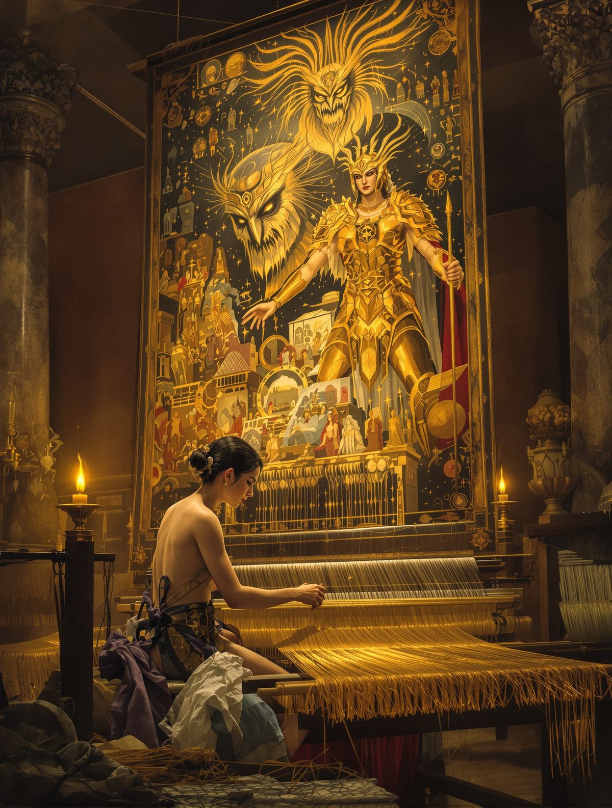 Arachne's Perfect Tapestry — The Mortal Who Wove the Gods' Scandals