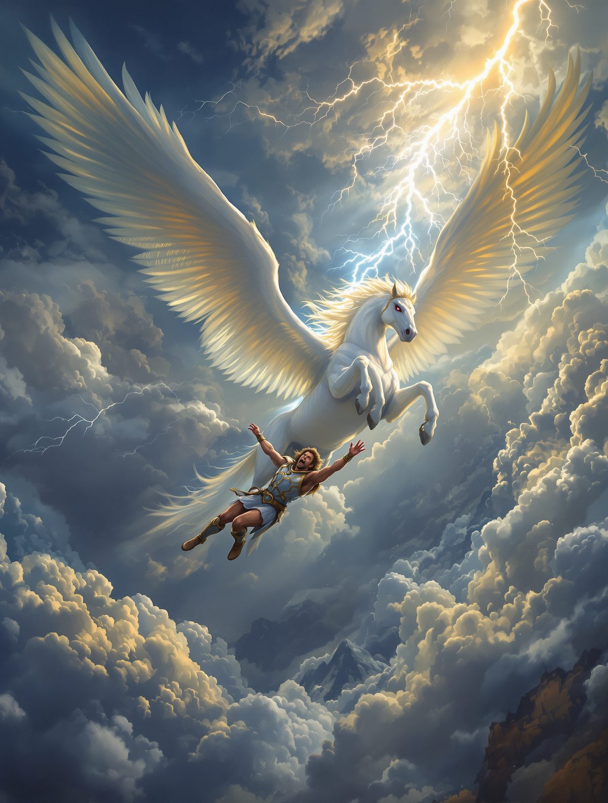 Bellerophon Falls From Pegasus — Pride That Shattered a Hero