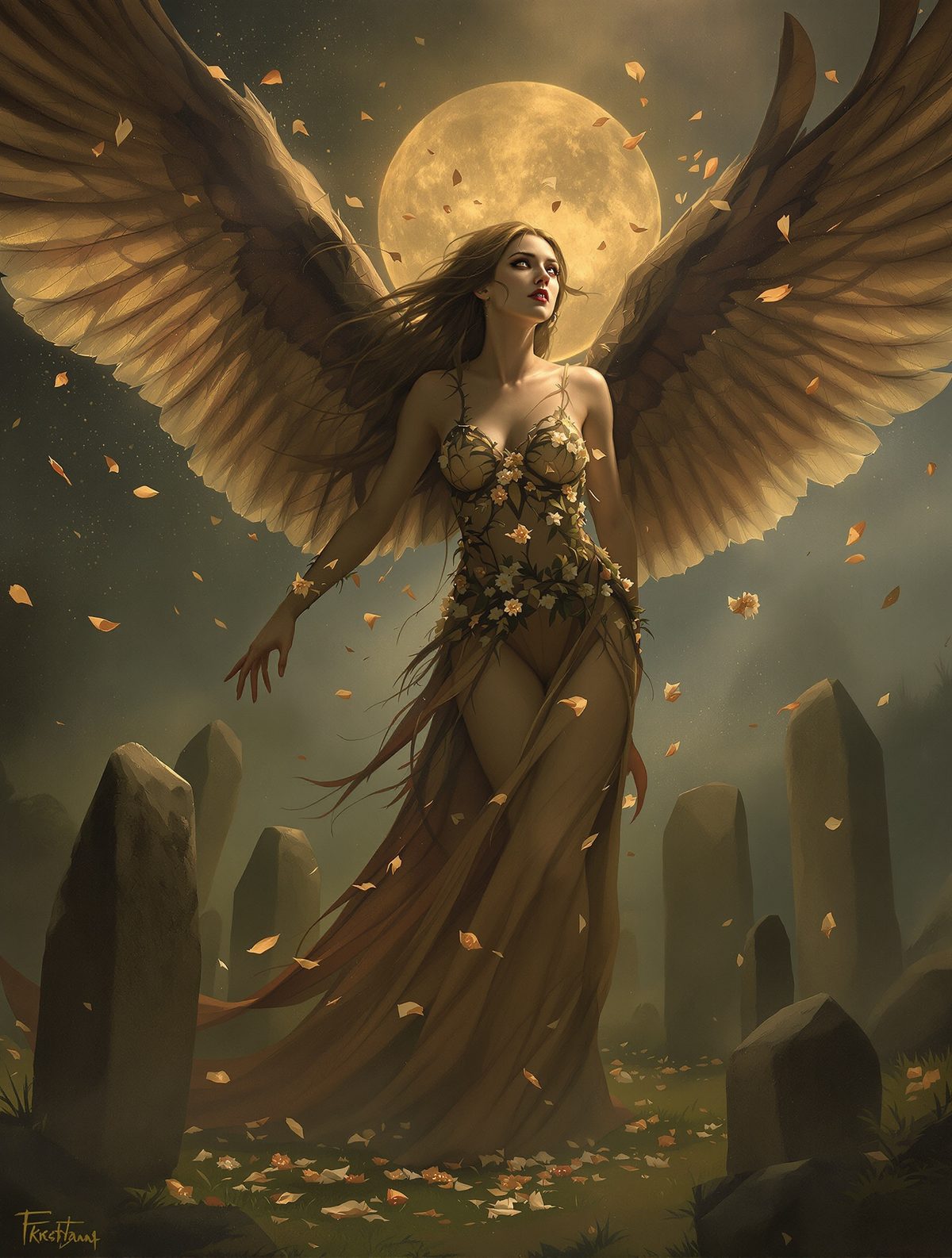 Blodeuwedd betrays her flower-born destiny for love and murder