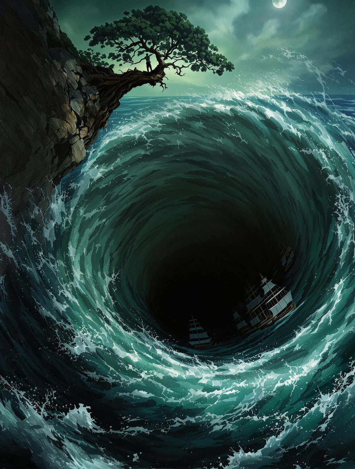 Charybdis Opens Her Throat — The Sea That Swallows Ships Whole
