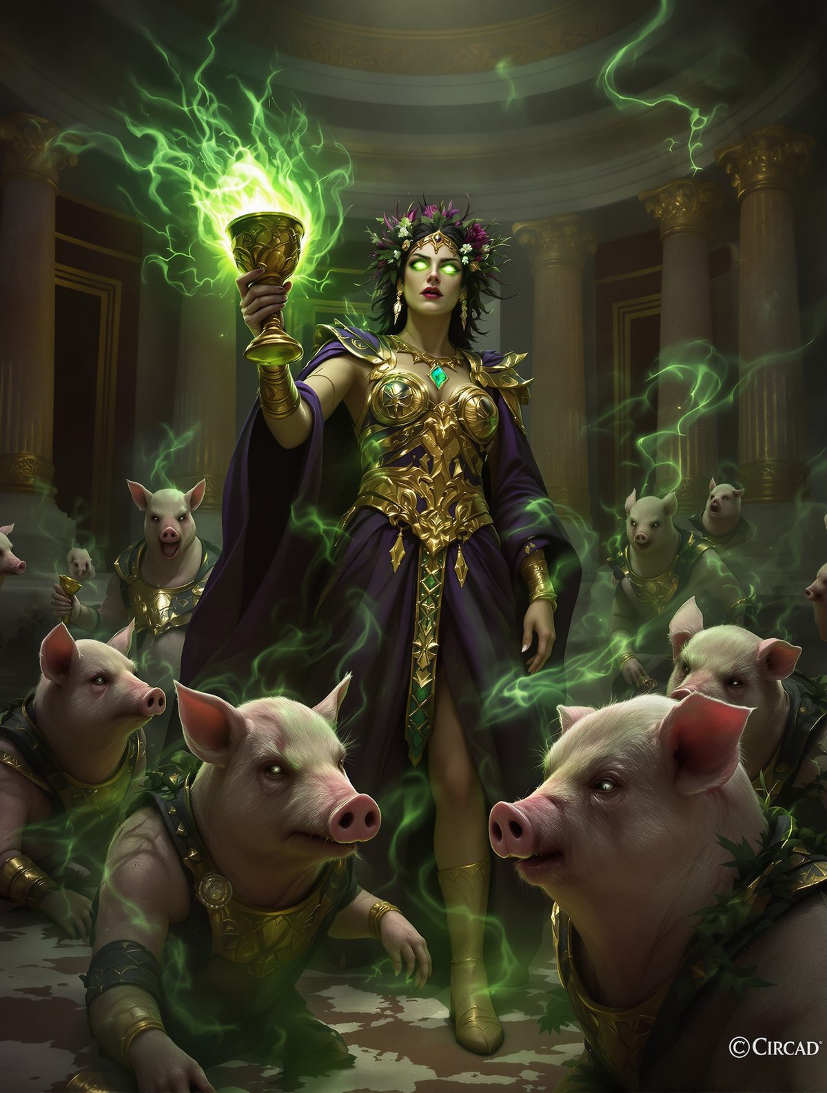 Circe's Swine Curse — The Goddess Who Turned Men Into Pigs