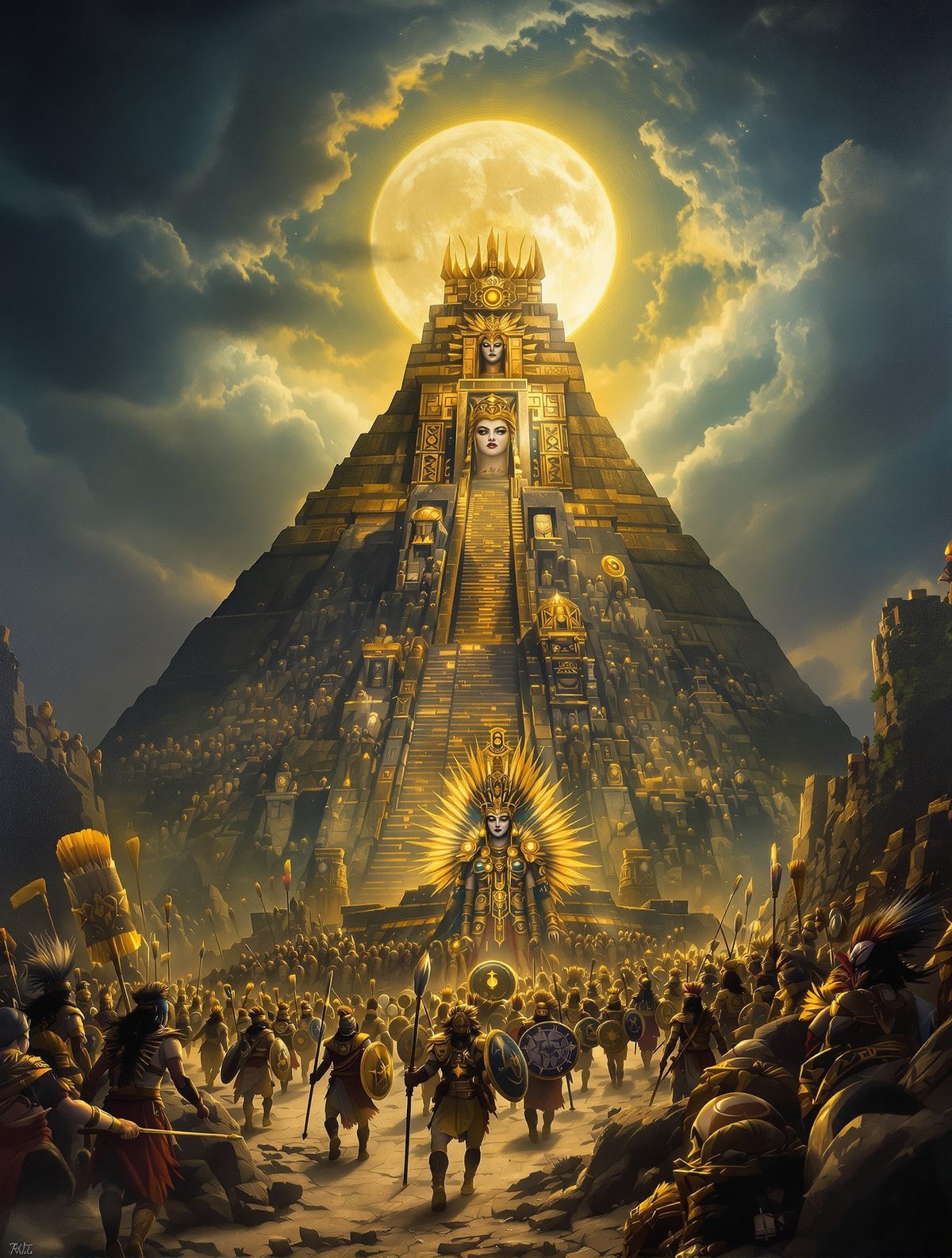 Coyolxauhqui leads a rebellion to murder her own mother