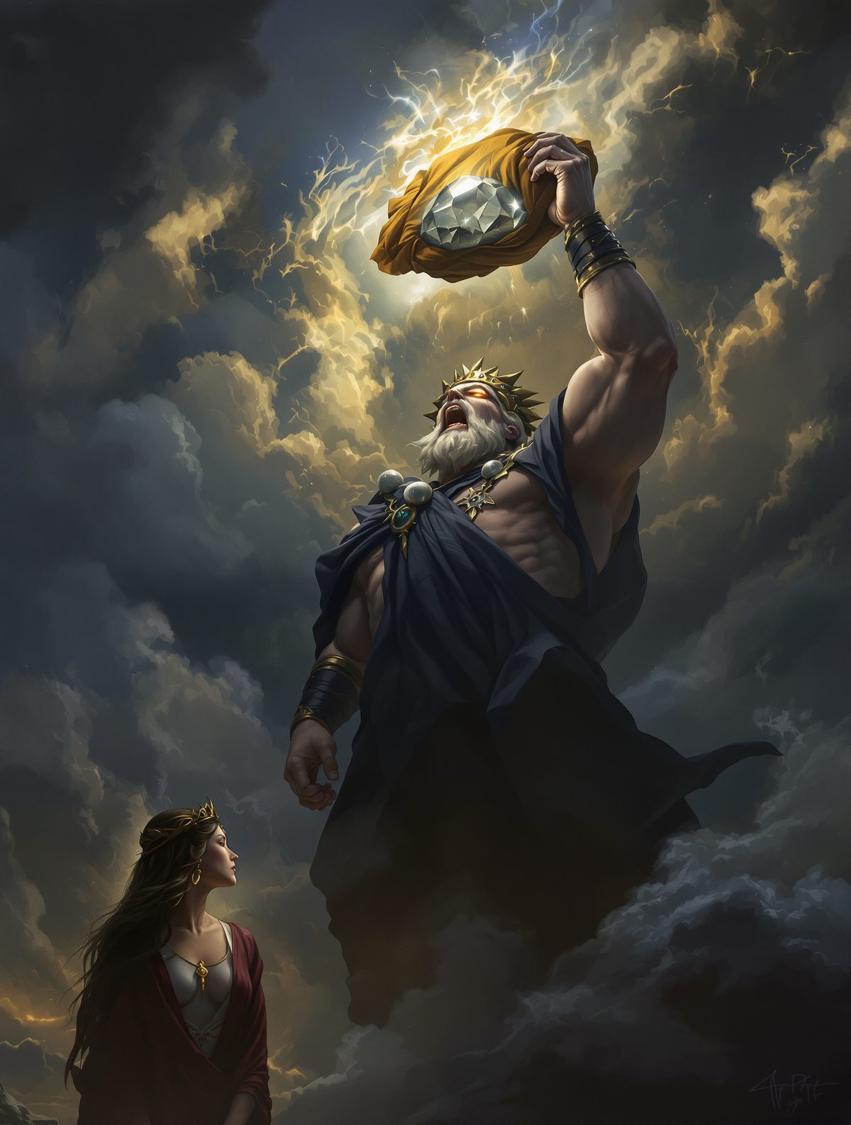 Cronus Swallows the Stone — And Calls It His Son