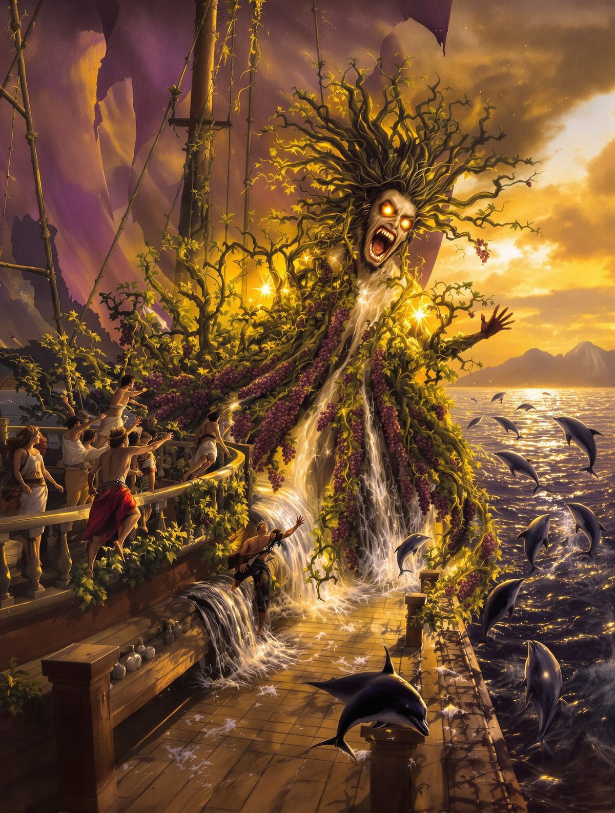 Dionysus Turns Pirates Into Dolphins — The God's Ocean Revenge