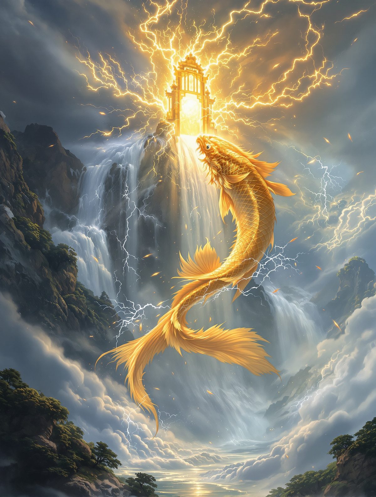 Dragon Gate's Final Leap — The Carp That Became a Dragon