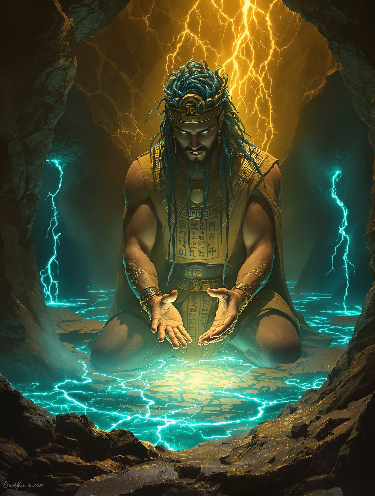 Eridu's First Man — Enki Breathes Life Into the Clay