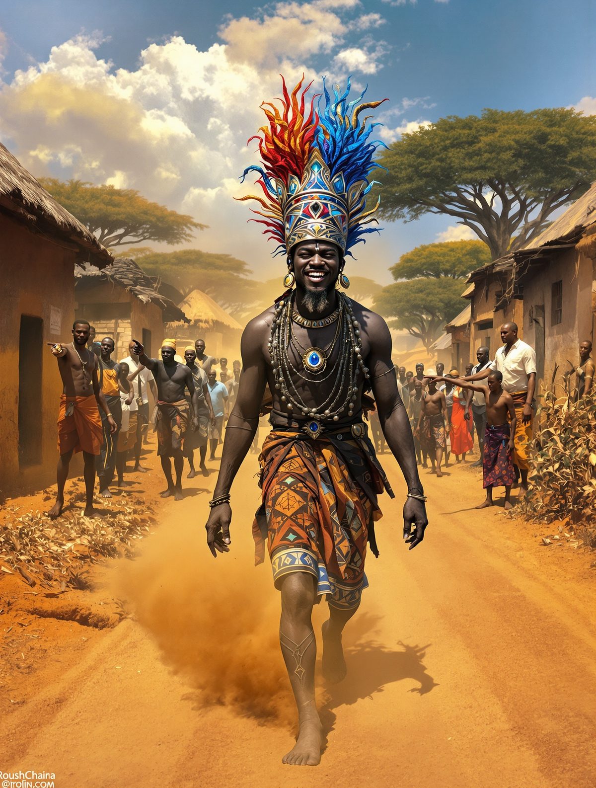 Eshu's Two-Faced Hat — The Trickster Who Started a War Over Colors