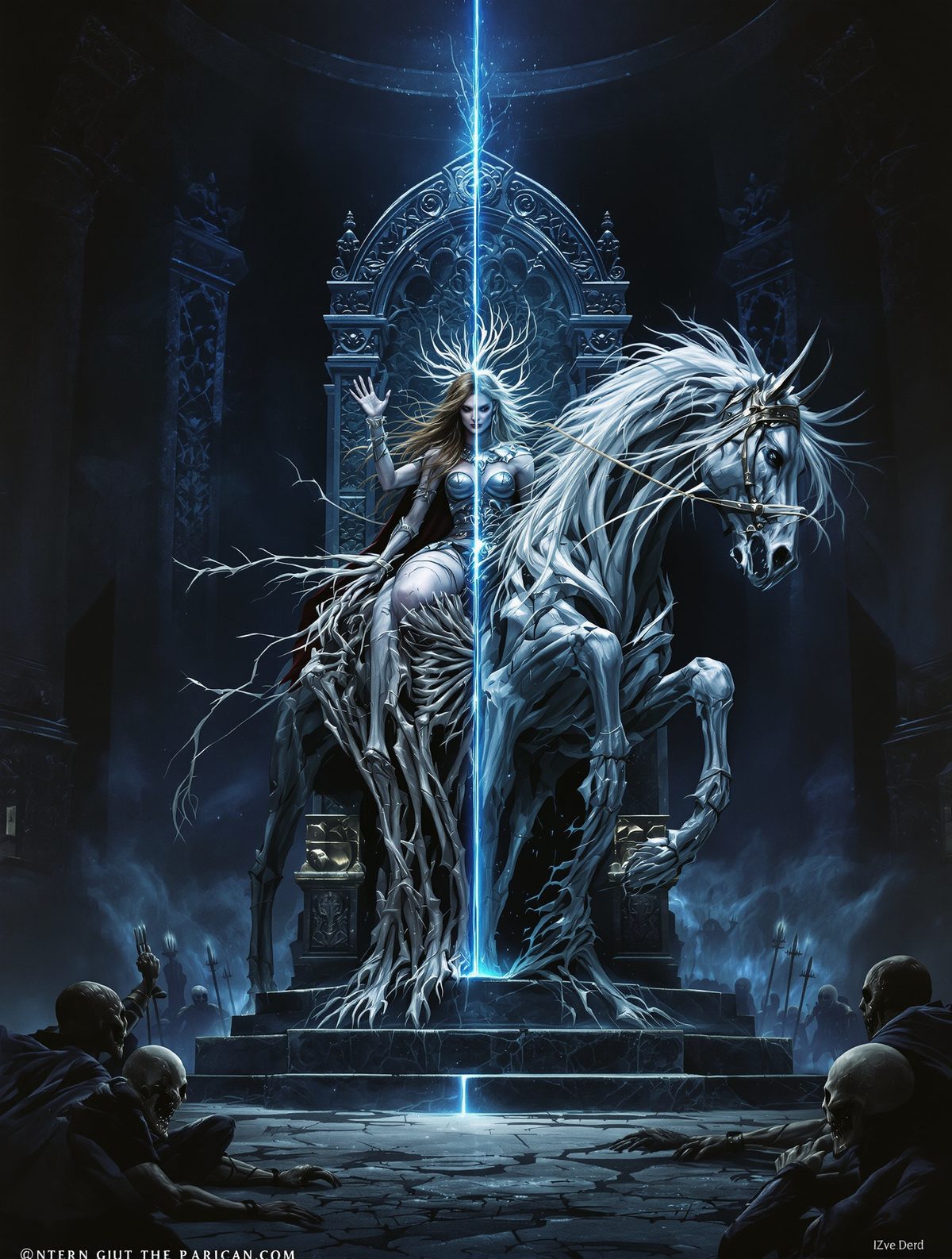 Hermod Rides Into Hel's Hall to Bargain for Baldr's Soul