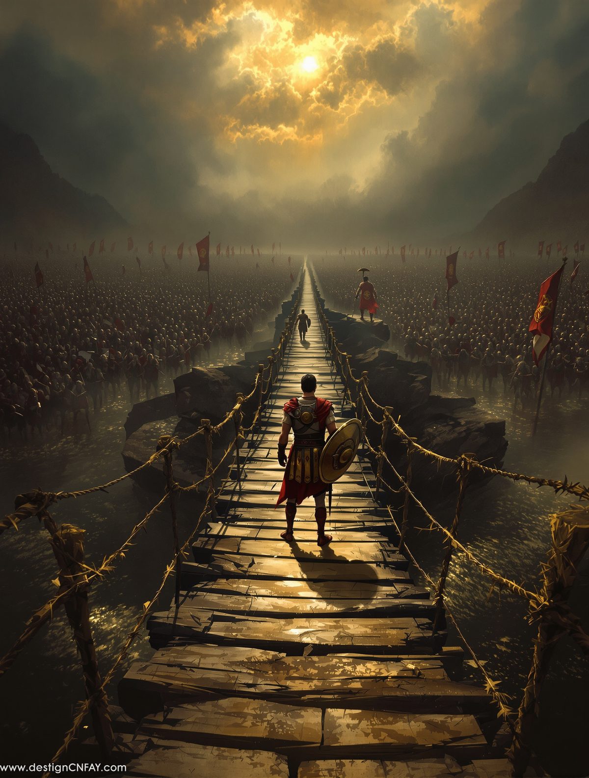Horatius Stands Alone — One Man Holds Back an Army