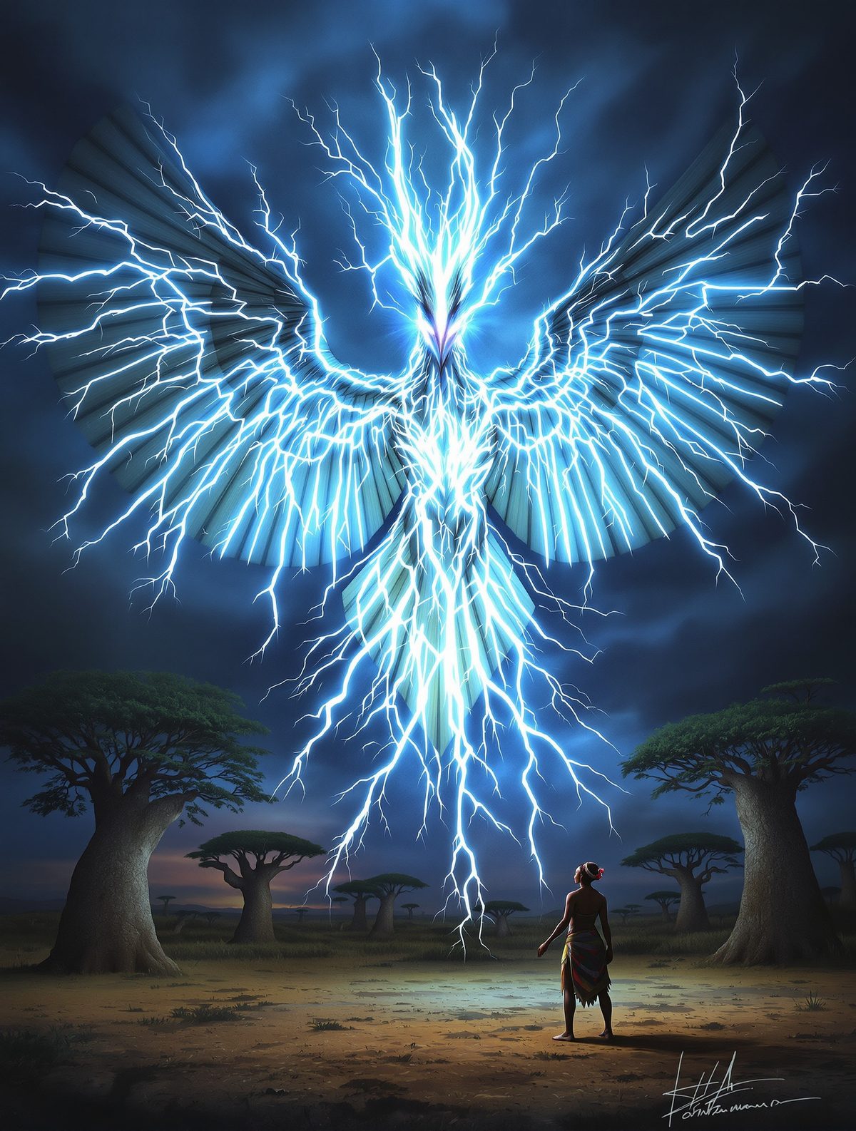 Impundulu the lightning bird demands a human bride from his summoner