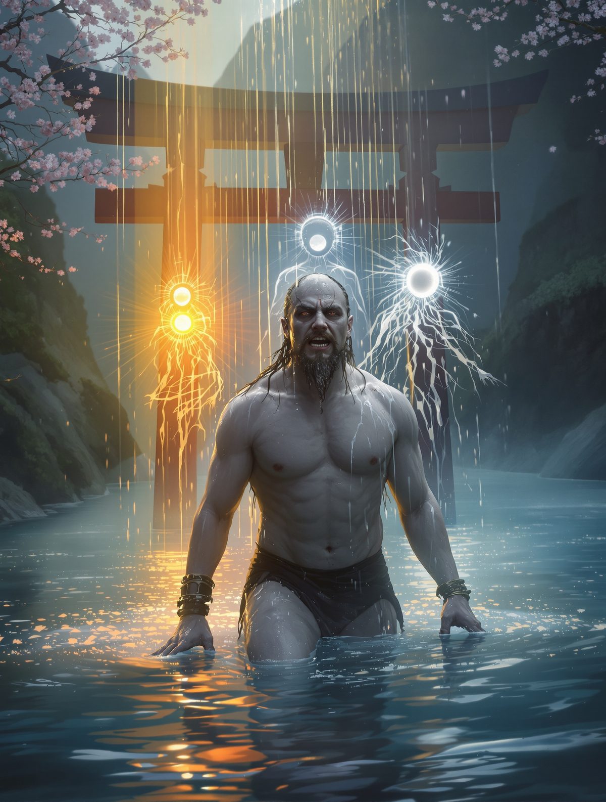 Izanagi's Purification — The Birth of Three Gods From One Wash