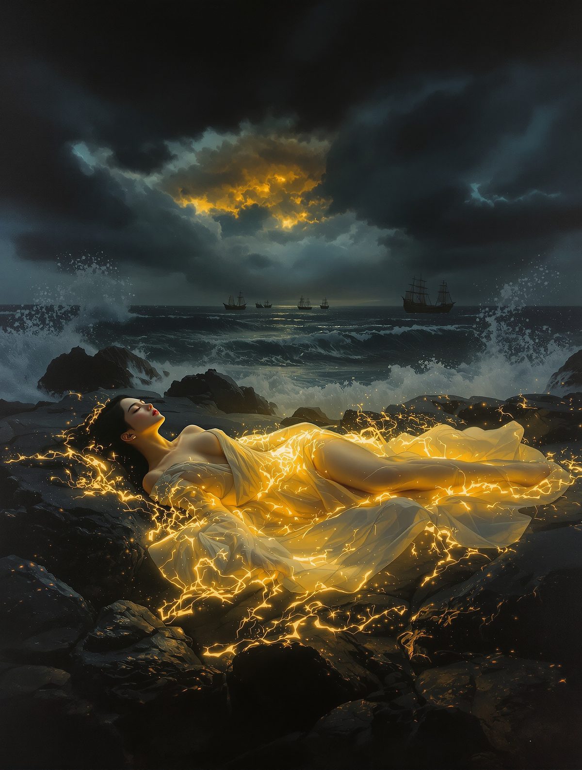 Mazu drowns saving fishermen — her father finds her body glowing