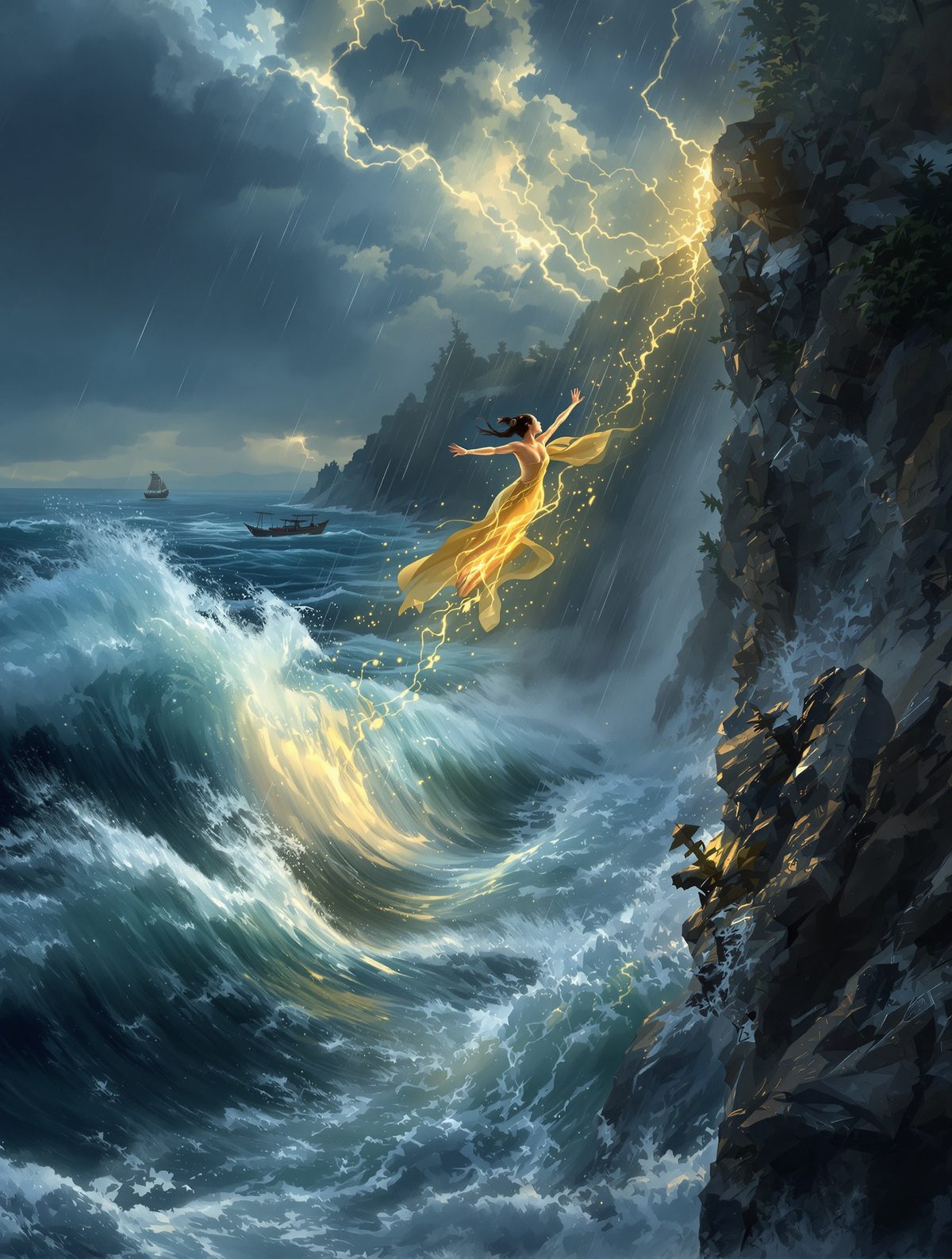Mazu's Divine Storm — The Fisherwoman Who Became a Sea Goddess
