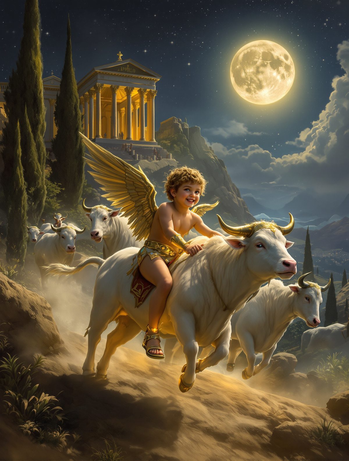 Mercury Steals Apollo's Sacred Cattle — The Divine Baby's First Crime