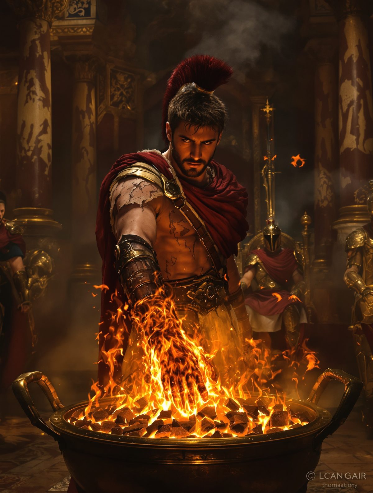 Mucius Scaevola Burns His Own Hand — Rome's Iron Will