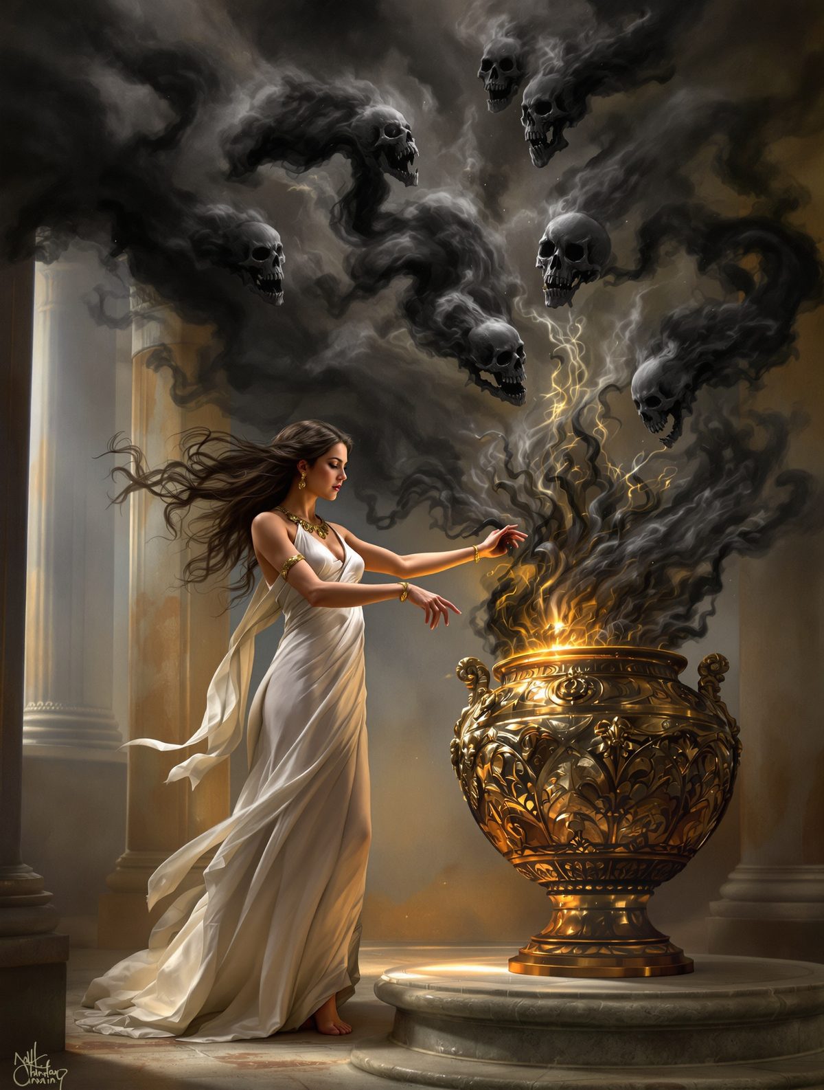 Pandora's Box Opens — The First Woman Unleashes Death Upon Humanity
