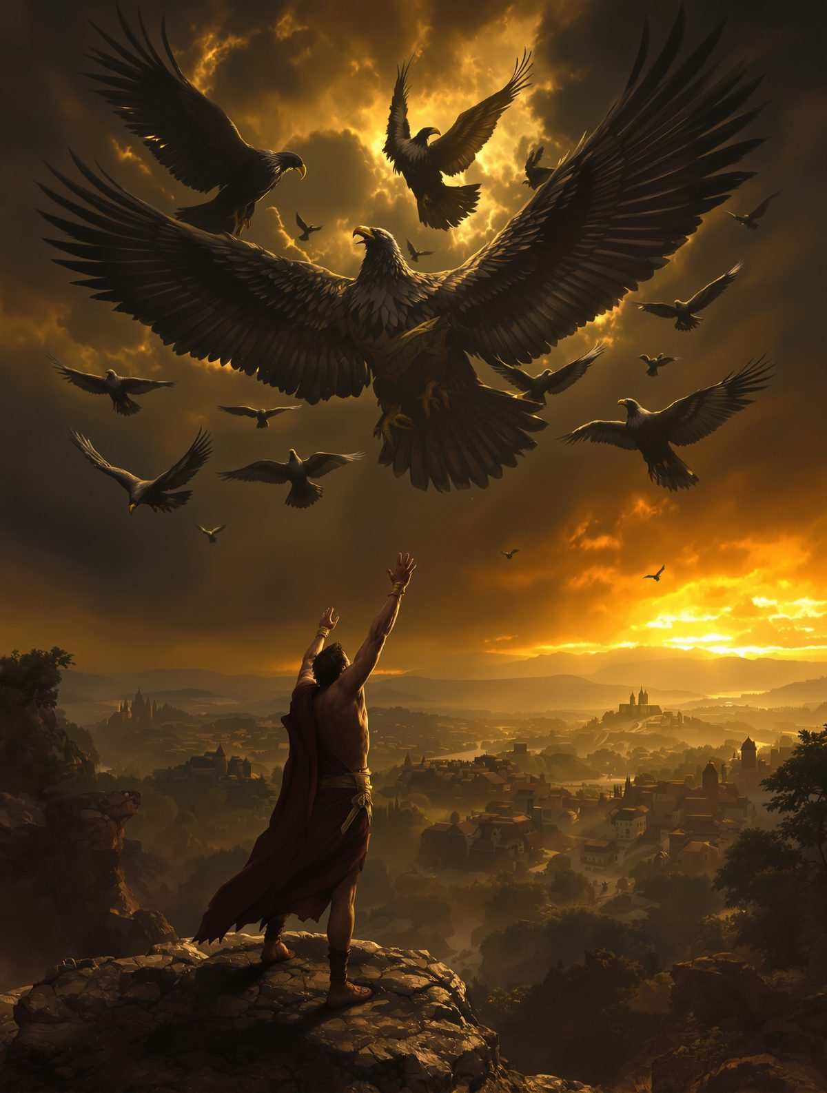 Romulus Sees Twelve Vultures — The Divine Sign That Chose Rome's King