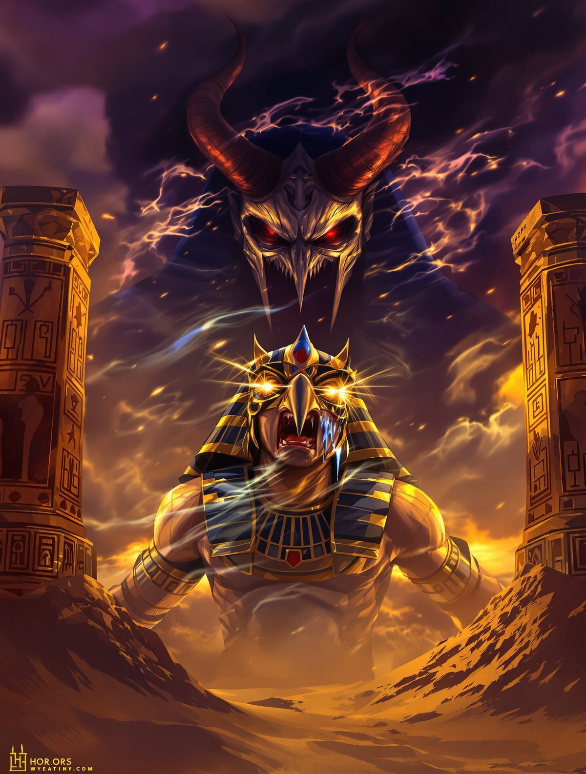 Set Tears Out Horus's Eye — The God Who Bled for Egypt