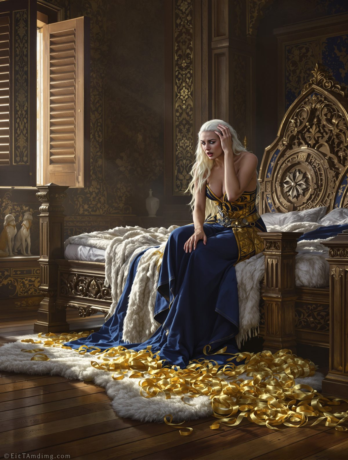 Sif wakes to find her golden hair cut while she sleeps