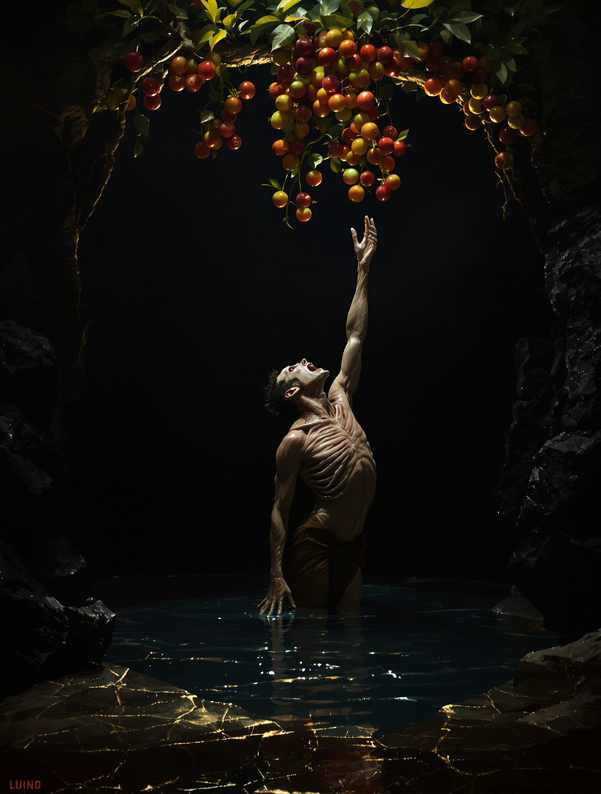 Tantalus Drowns in Water He Cannot Drink
