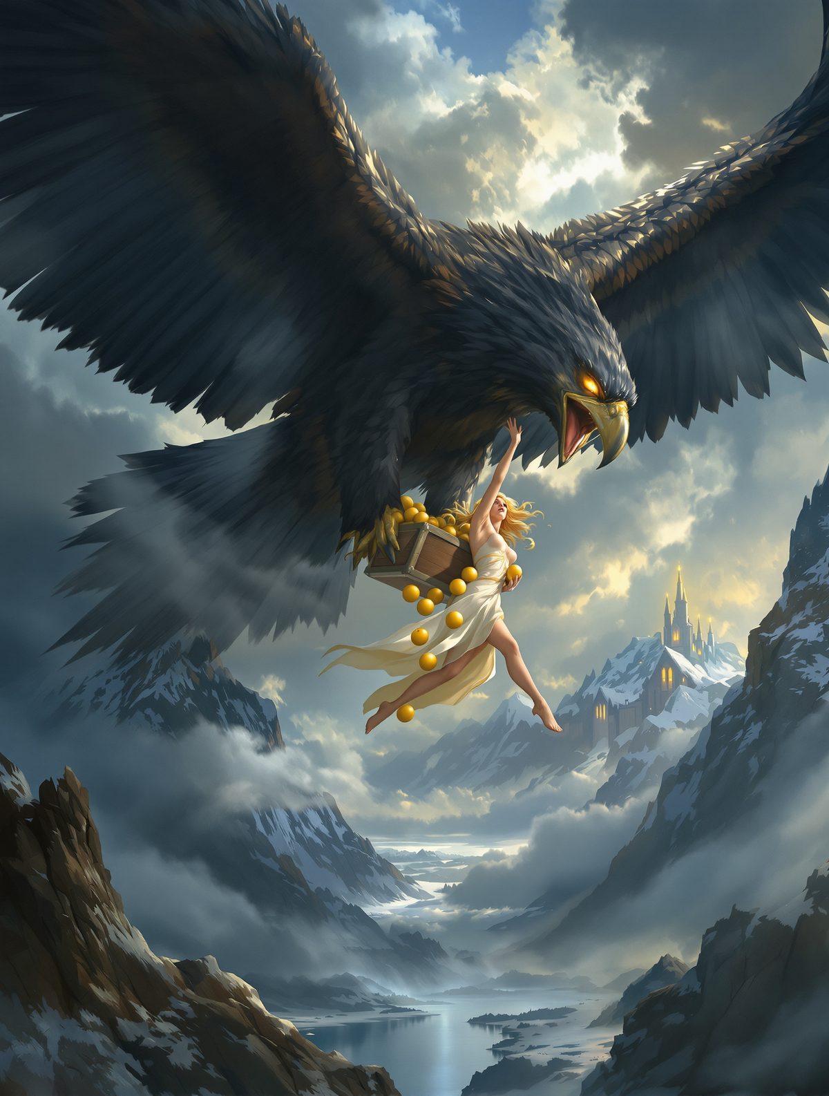 Thiazi's Eagle Wings — The Giant Who Stole Idunn's Apples