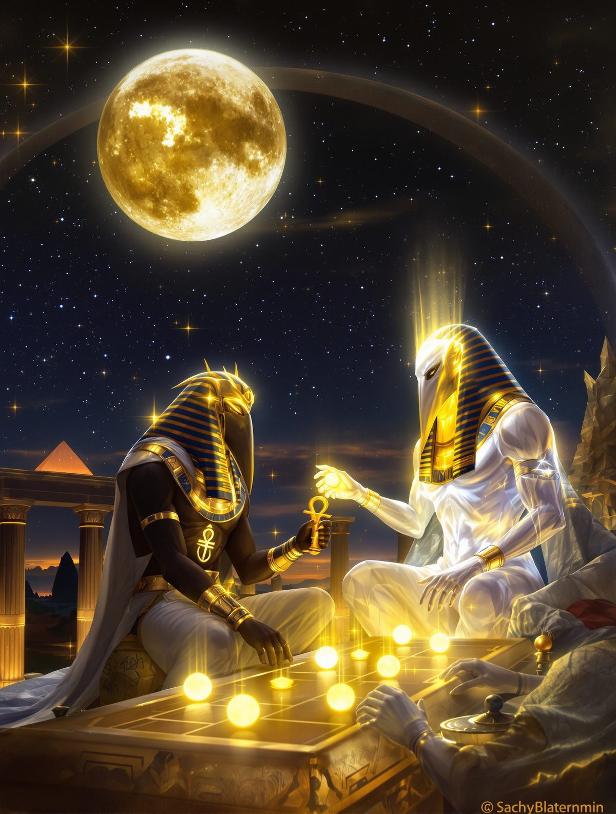 Thoth Steals Five Days From the Moon — Nut's Forbidden Children
