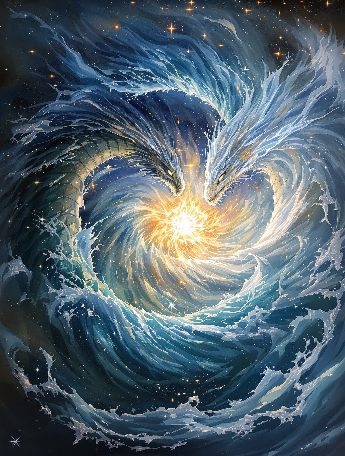 Tiamat's Salt Water Meets Apsu's Fresh — The First Divine Marriage