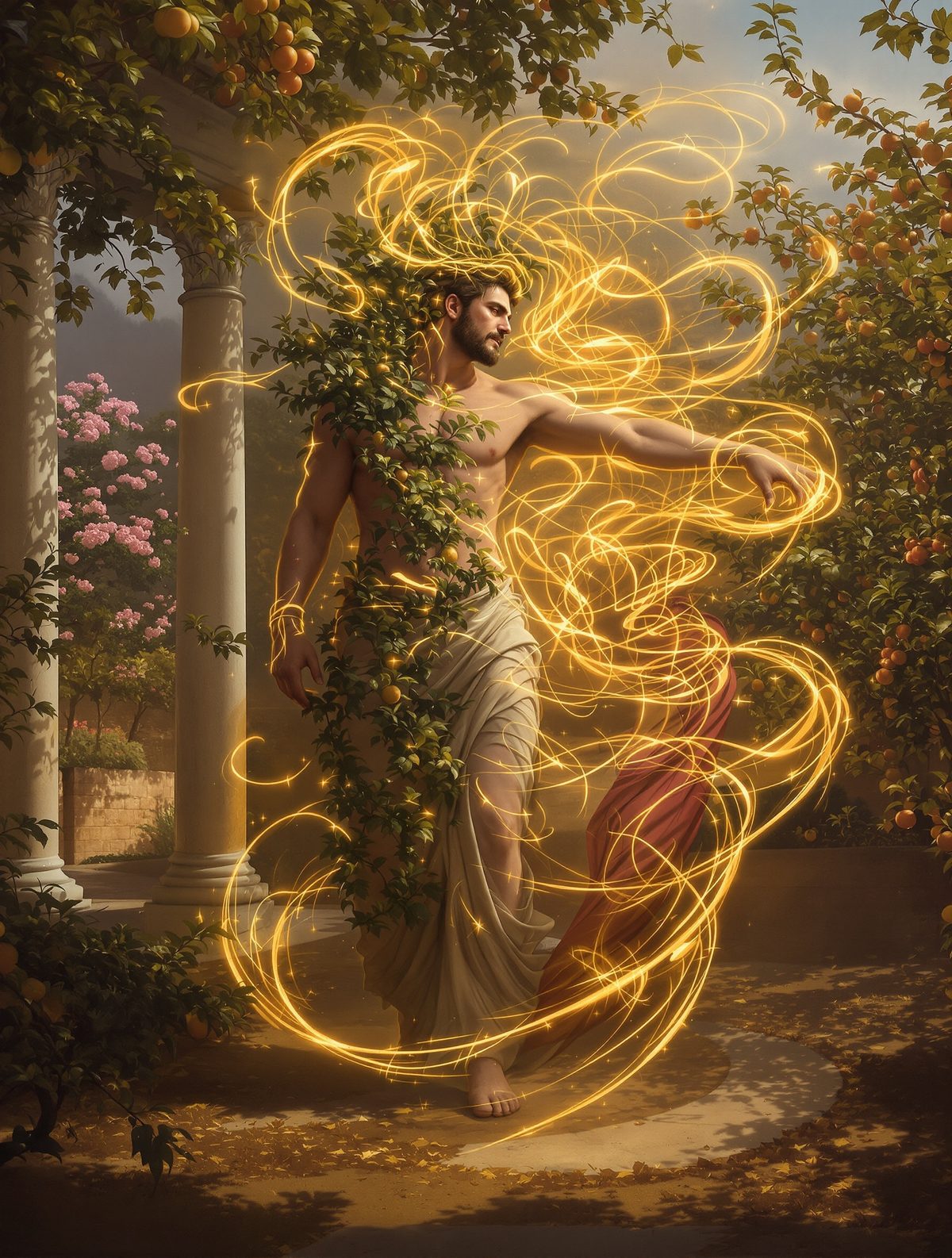 Vertumnus shapeshifts through every disguise to win Pomona's heart