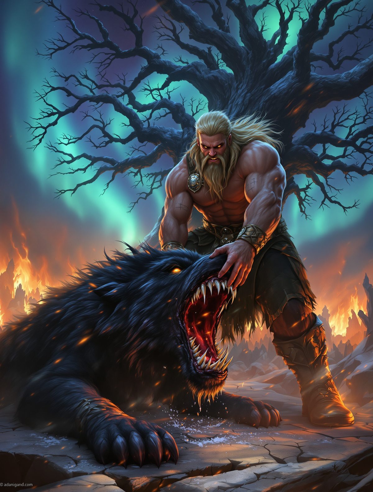 Vidar's Silent Revenge — The Mute God Who Crushes Fenrir's Jaw