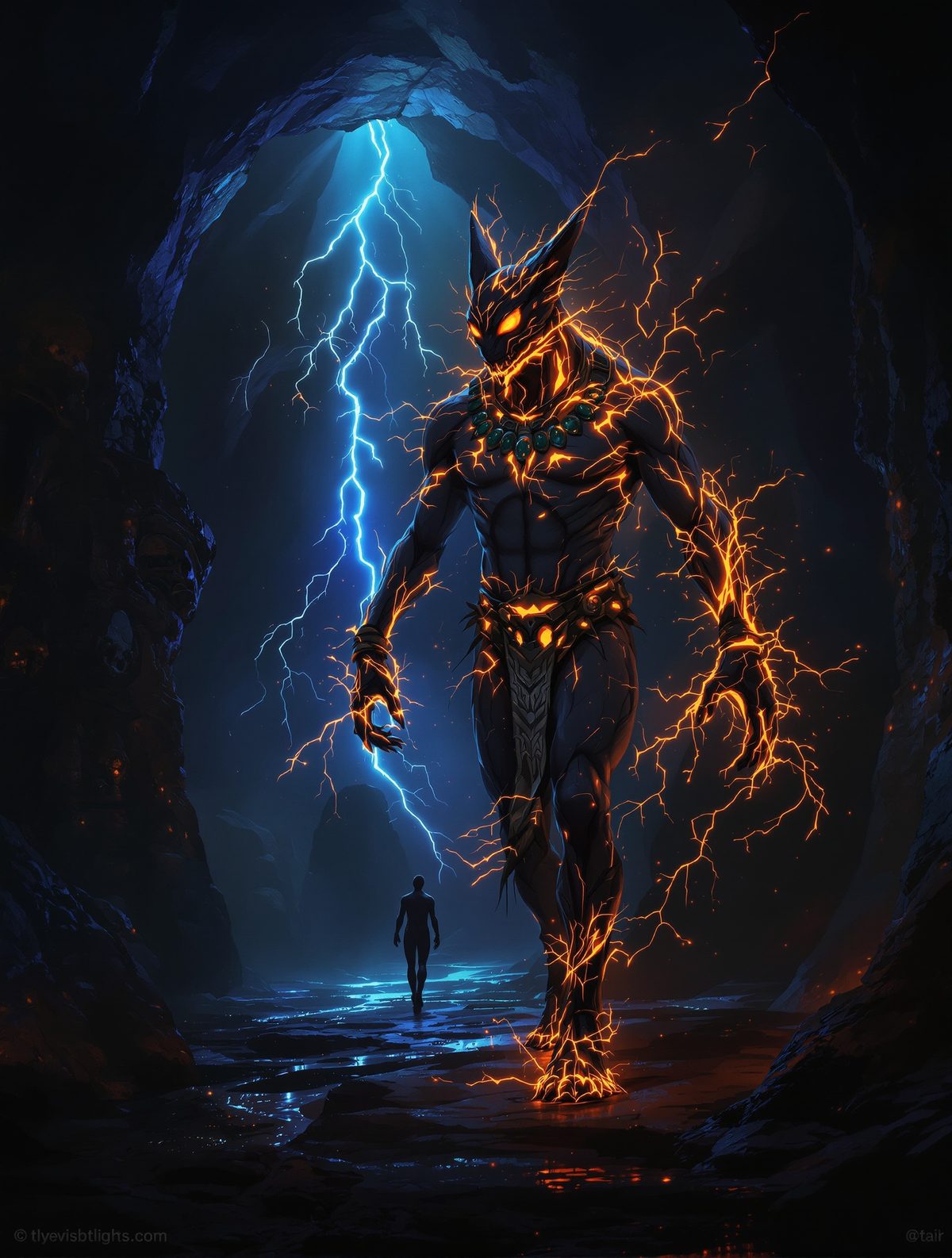 Xolotl Guides the Dead Through Mictlan's Nine Levels