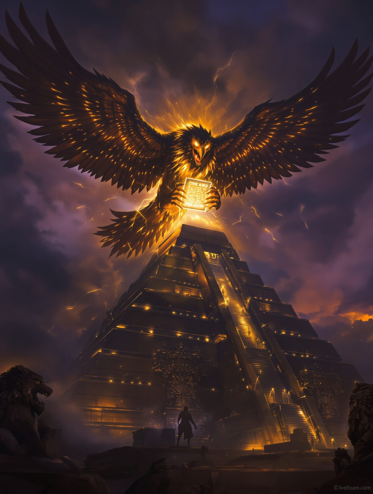 Zu Steals the Tablet of Destinies — Heaven Falls Silent